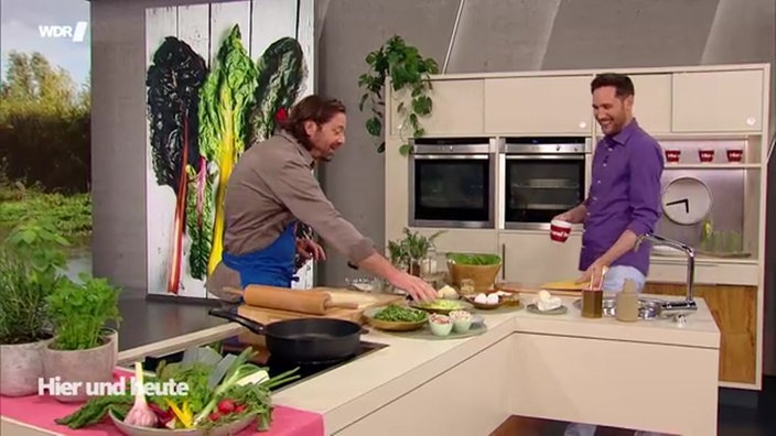 Mangold-Quiche mit gebackenem Ziegenkäse