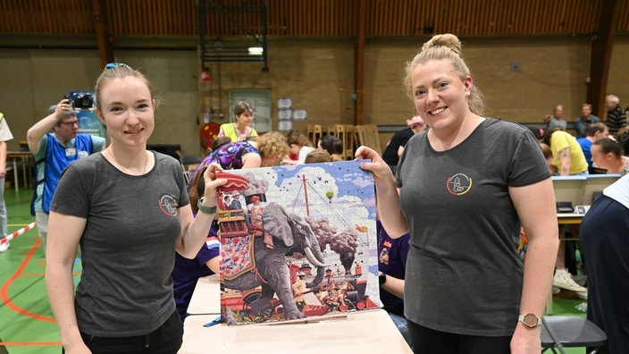 Mara Holler und Anna Menges sind Deutsche Meisterinnen im Speedpuzzeln