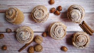 Schnelle Nussschnecken mit Zimt und Zucker