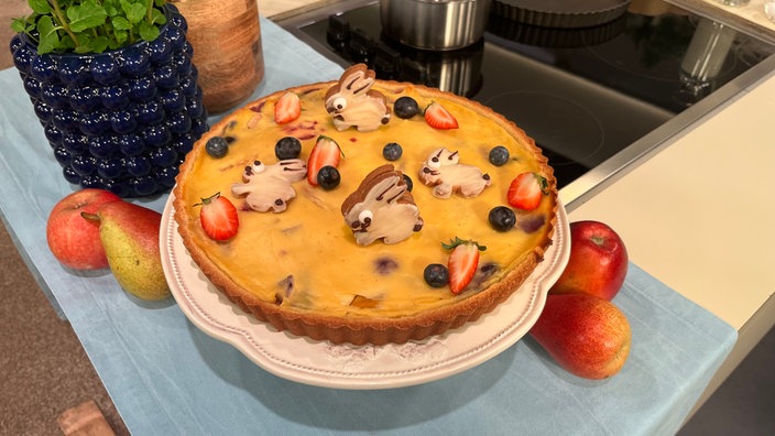 Pudding-Obsttarte 