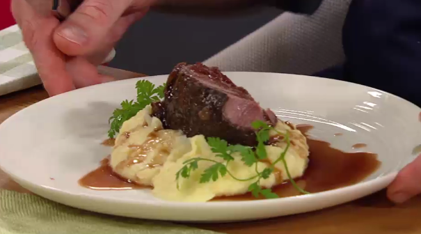 Omas Rinderschmorbraten mit Kartoffelpüree