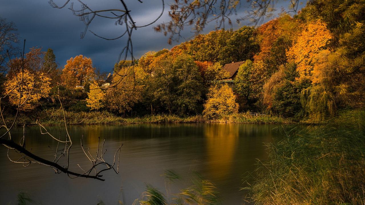 romantische Herbstlandschaft
