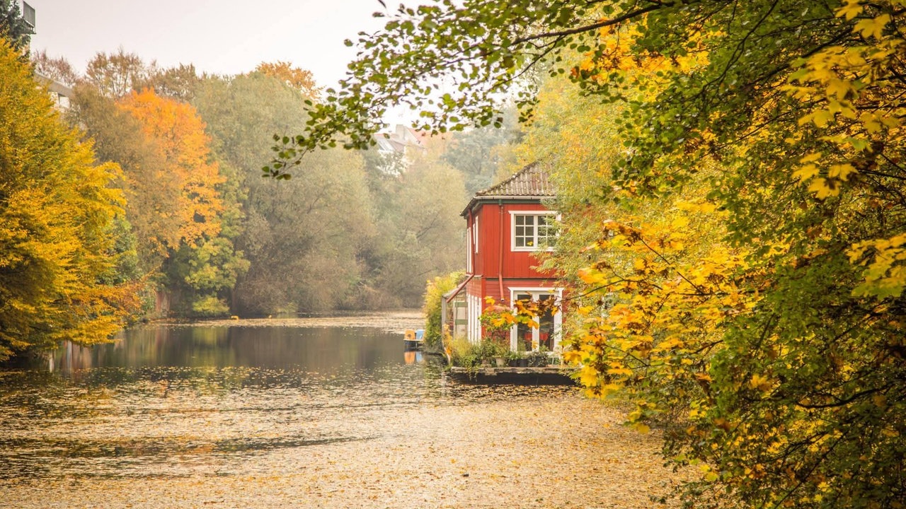 romantische Herbstlandschaft