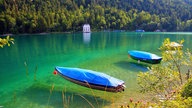 Zwei Bötchen auf dem Plansee