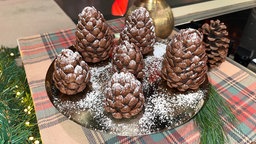 Selbstgemachte Schoko-Tannenzapfen