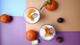 Schokokuss-Creme mit Mandarinensoße 