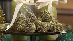 Weihnachtliche Schokoladenpralinen