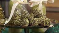 Weihnachtliche Schokoladenpralinen