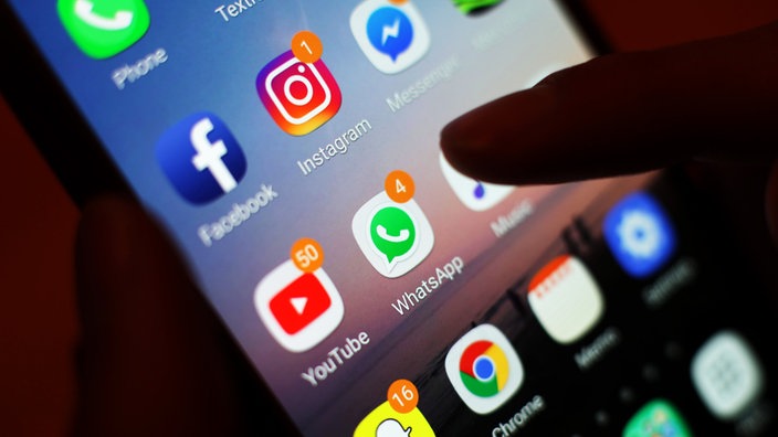 Soziale Netzwerke auf dem Smartphone