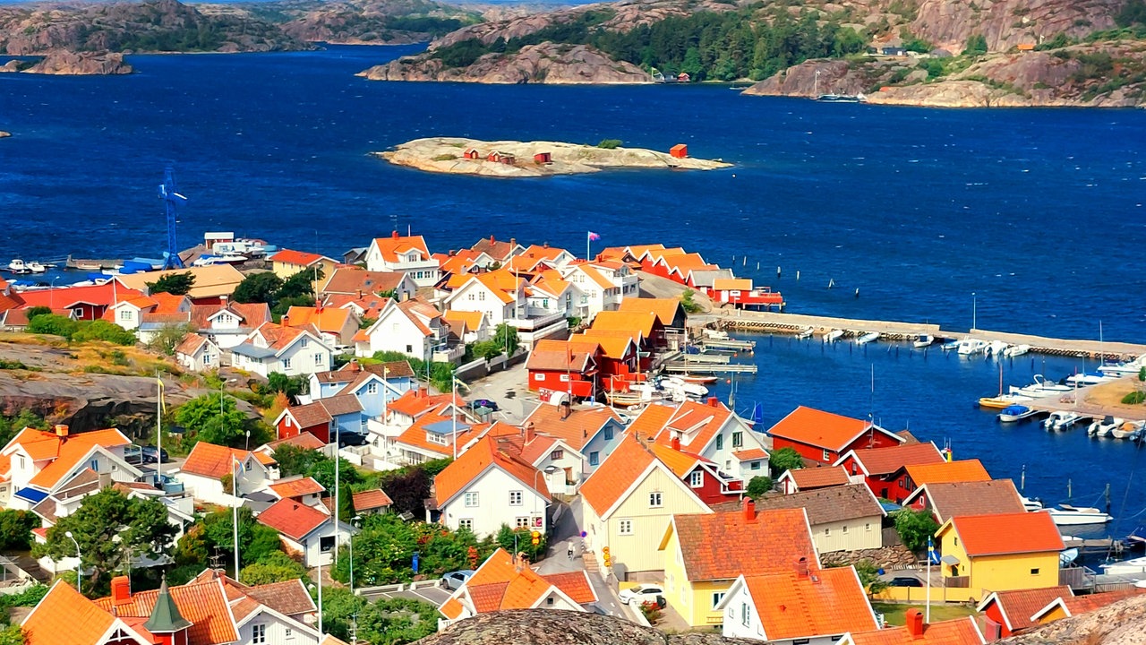 Stadtansicht Bohuslän, Schweden