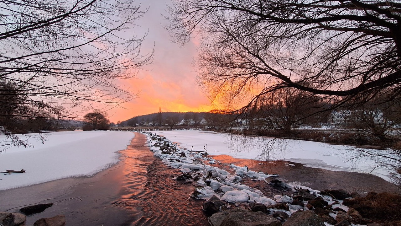 Wintersonnen-Foto