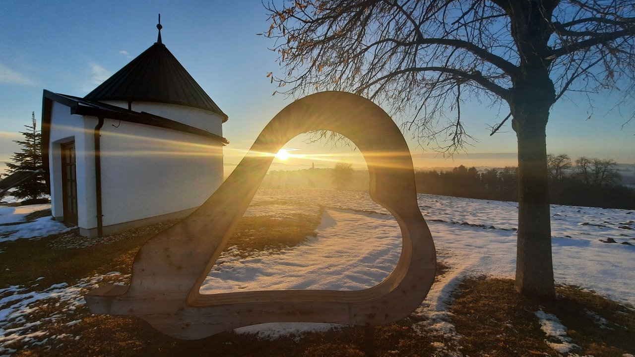 Wintersonnen-Foto