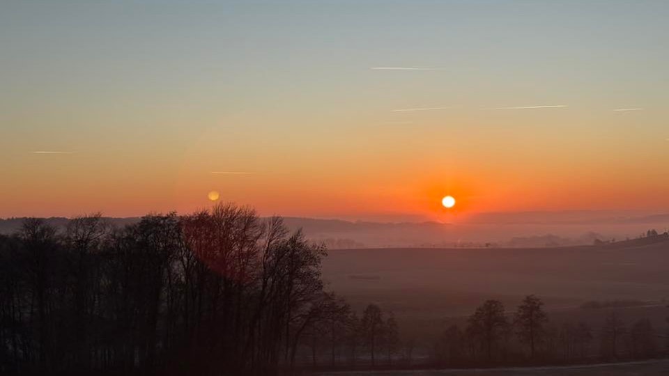 Wintersonnen-Foto