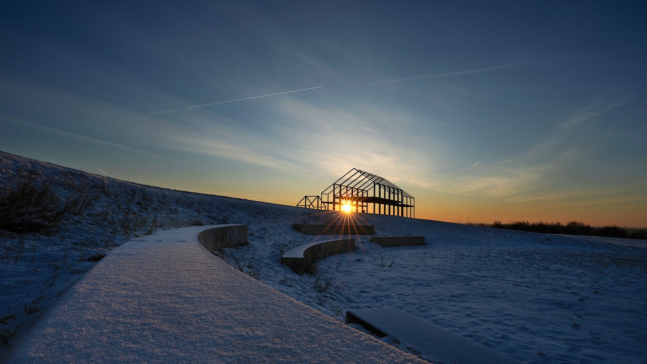Wintersonnen-Foto