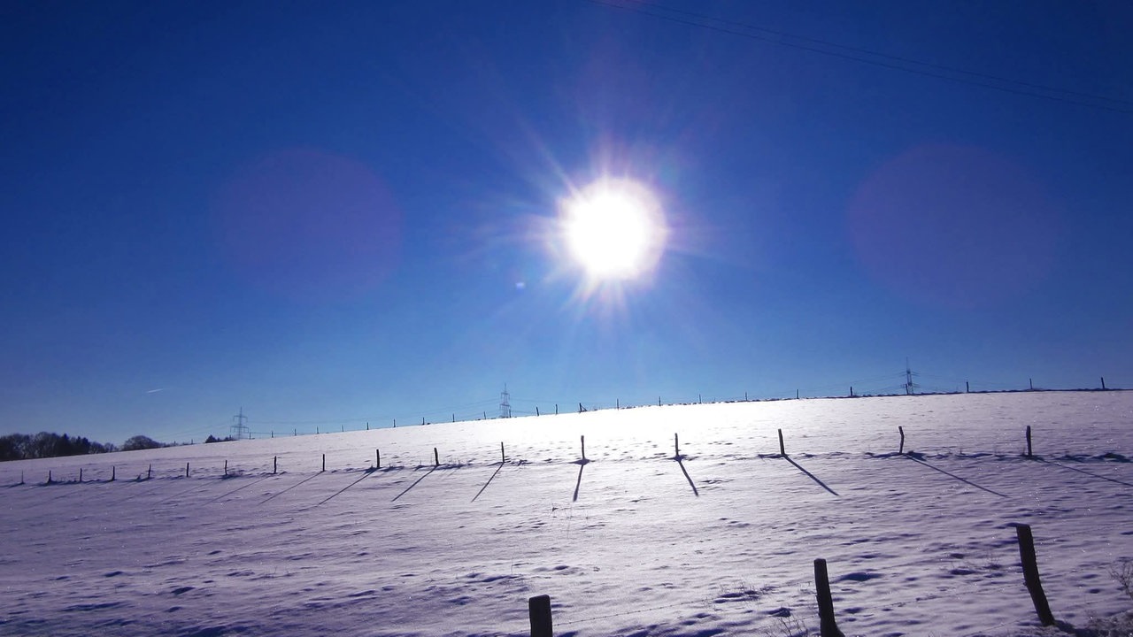 Wintersonnen-Foto