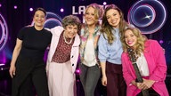 Lisa Feller (M.) mit ihren Gästen: v.l.n.r. Eva Eiselt, Lioba Albus, Victoria Abelmann-Brockmann und Miss Allie.