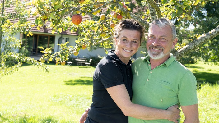 Gisela Elfinger mit ihrem Mann Hans. 