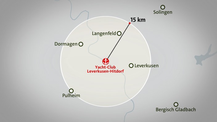 Grafik der Etappe 3 um Leverkusen