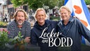Frank Buchholz, Skipper Kai Linnenbrügger und Björn Freitag freuen sich auf ihre kulinarische Reise durch Friesland. 