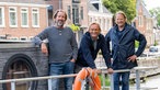 Kai Linnenbrügger, Frank Buchholz und Björn Freitag an Bord, 
