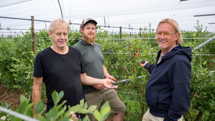  Frank Buchholz mit Jan und Henk Vonk.