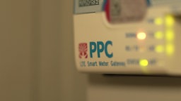 Smartmeter an der Wand.