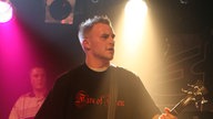 Der El Postre Bassist beim Bootleg im September 2007