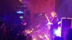 Seitlicher Blick auf die Bühne beim Konzert von "Jane".