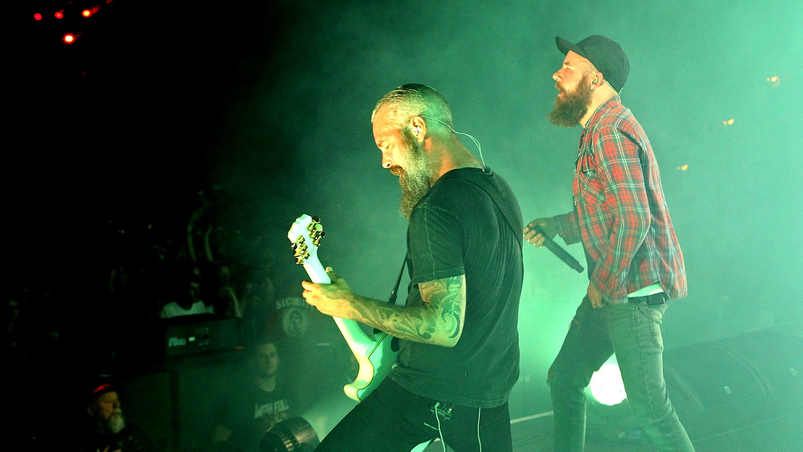 In Flames während eines Auftrittes im Rahmen des "XXIV. With Full Force Festival 2017" vom 22.06. - 24.06.2017 in Ferropolis, Gräfenhainichen.