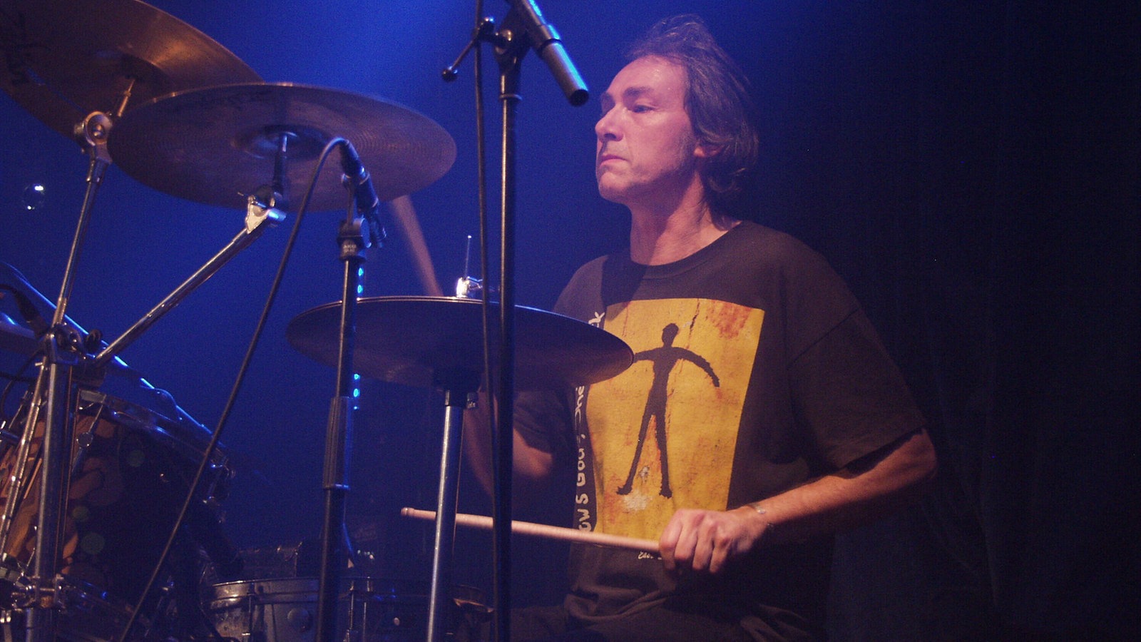 Jan Fride von Kraan spielt Schlagzeug beim KrautRockpalast 2005