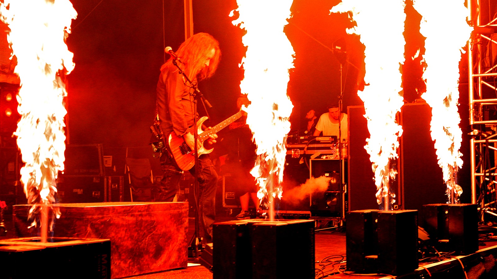 Kreator während eines Auftrittes im Rahmen des "XXIV. With Full Force Festival 2017" vom 22.06. - 24.06.2017 in Ferropolis, Gräfenhainichen. 