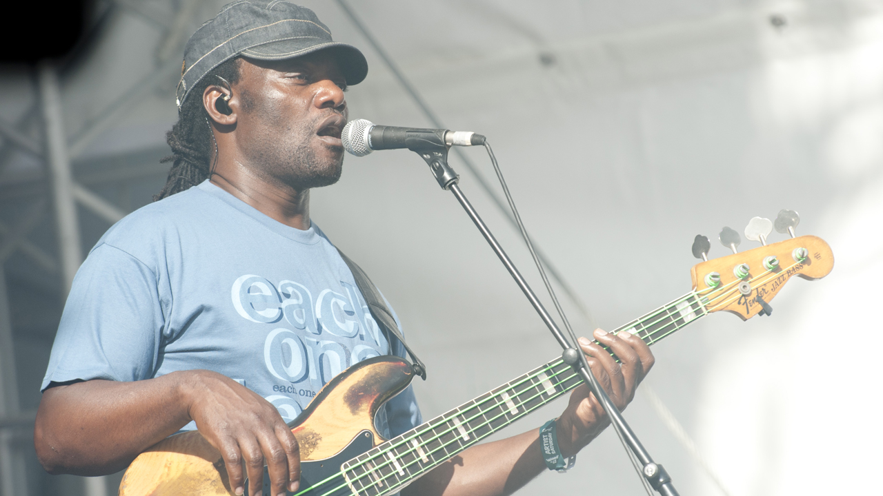 Der Bassist bei Nneka