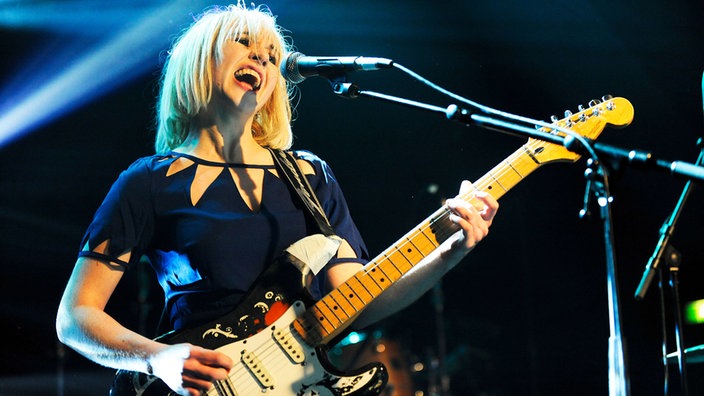 Die Band The Joy Formidable auf der Bühne