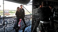 Die Reporter Conny Schiffbauer und Ingo Schmoll beim With Full Force 2016