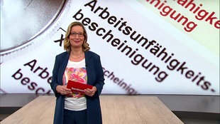 Das Bild zeigt Yvonne Willicks im Servicezeitstudio.