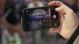 Smartphone-Kamera auf der Digitech