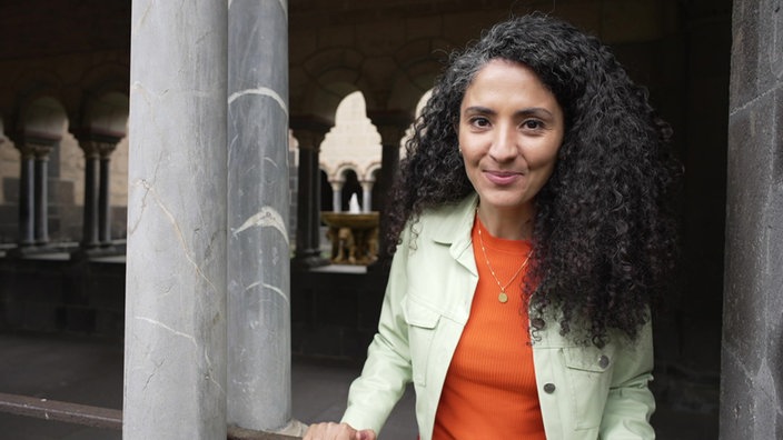 Siham El-Maimouni  in der der Abtei Maria Laach