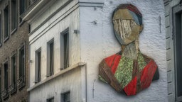 Kunstwerk an Hauswand