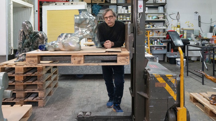 Markus Karstieß in seinem Atelier