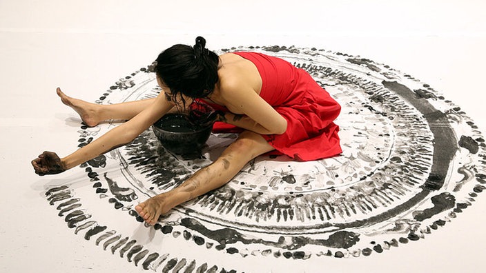 Moonjoo Kim, Performance, 몸프린트 (Body print)