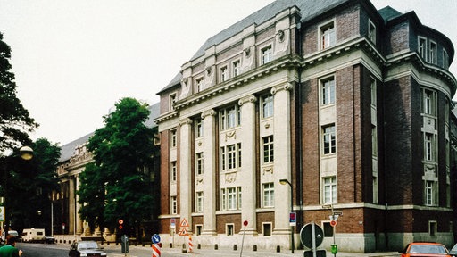 Außenansicht des früheren Landgerichts Düsseldorf.