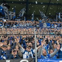 Arminia Bielefeld-Fans jubeln
