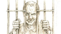 Gefängniszeichnung von Jacques Tilly