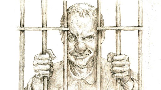 Gefängniszeichnung von Jacques Tilly
