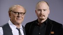 Art Garfunkel gemeinsam mit seinem Sohn im Jahr 2015