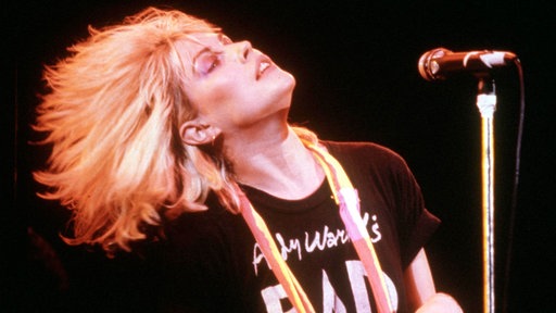 Blondie-Sängerin Debbie Harry live 1980