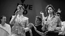 Live-Aid-Konzert 1985 mit Bob Geldof, David Bowie, Paul McCartney, Pete Townshend
