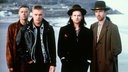 U2, (l-r) Adam Clayton, Larry Mullen, Frontman Bono Vox und "The Edge", im Jahre 1988