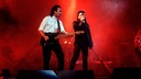 U2 treten am 21.11.1984 bei der Aufzeichnung der ZDF-Sendung "Rock-Pop in concert" in der Dortmunder Westfalenhalle