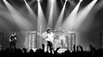 Die britische Rockband Deep Purple bei ihrem Auftritt in Oldenburg am 01.02.1987.